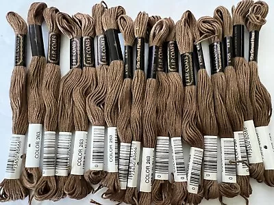 J&P Coats Embroidery Floss- Lot Of 18 - Old CHESTNUT -#263 New • $7.99