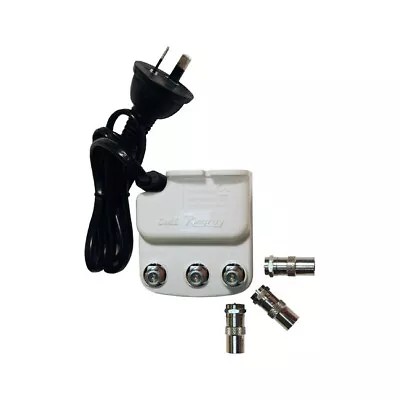 $49.95 • Buy KINGRAY SA162F 2Way 'F' Splitter Amplifier TV Signal Booster  Noise Figure 6Db