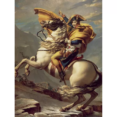 Napoleon Crossing The Alps Art Print Canvas Premium Wall Decor Poster • £13.99