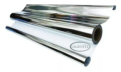 Silver & White Lightite Mylar 125mu Highly Reflective Foil Sheeting 5m 10m 30m • £9.99