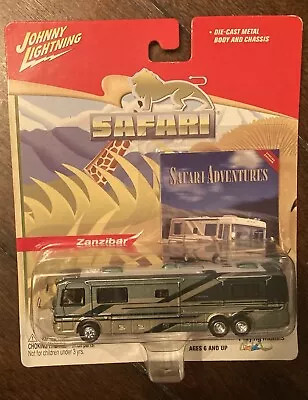 Johnny Lightning Coach Safari Adventures Zanzibar  RV Motorhome On Card  • $59.88