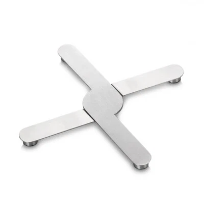 Sottopentola Allungabile BAKAJI In Acciaio Inox - 39x20 Cm, Cromato, Resistente Al Calore Per Pentole E Wok - Foto 6