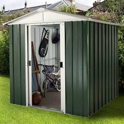 Garden Shed 6 X 6ft Yardmaster Emerald Apex Metal - Assembly Service Available • £339.55