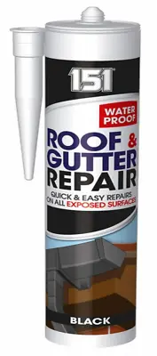 £4.99 • Buy  Black Roof & Gutter Leak Repair Sealant Waterproof For Exposed Surfaces.