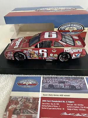 Mark Martin 1990 North Wilkesboro Win Raced Version #6 Folgers 1/24 Action • $79