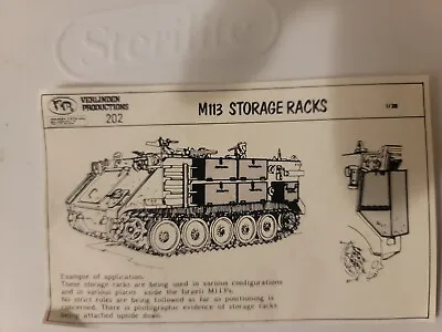 Verlinden 1/35 Israeli IDF M113 APC Nagmash Zelda Storage Racks (7 Boxes) 202 • $30