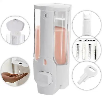 £8.05 • Buy Wall Soap Dispenser Bath Shampoo Shower Gel Dispenser For Soap Refillable