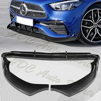 For 2022-2023 Mercedes-Benz C-Class W206 AMG Line Carbon Look Front Bumper Lip • $99.99