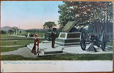 Postcard Gettysburg - High Water Mark Monument American Civil War Battle Site • $5