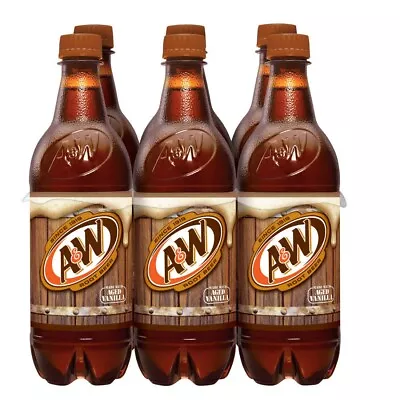 A&w Root Beer Soda Beverage Drink 16 Oz Bottle 6 Pack Each (1) • £27.25