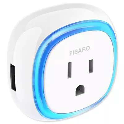 FIBARO Z-Wave Plus Wall Plug With USB Gen5 (FGWPB-121-ZW5) • $51.85