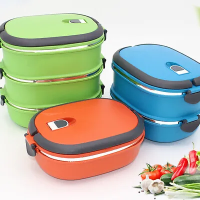 $27.07 • Buy Lunch Box Thermos Food Flask Stainless Steel Insulated Food Soup Jar Container
