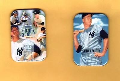 Mickey Mantle    2  Magnets Or  Pinback 2 X3  W/ Rounded Corner • $9