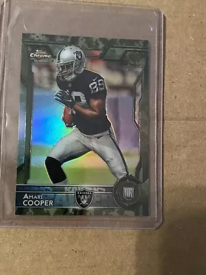 2015 Topps Chrome Mini Camo Refractor Amari Cooper /99 #115 • $19.95