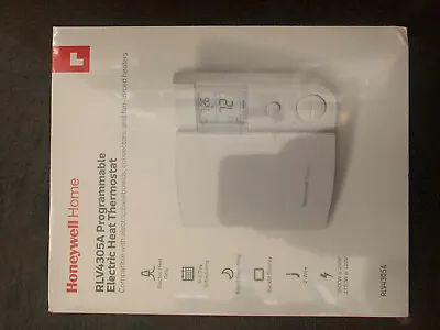 $32 • Buy Honeywell Home RLV4305A Programmable Electric Heat Thermostat - (White) #5783