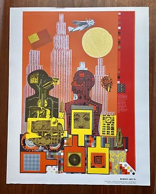 Dumont Art Calendar Lithograph Pop Op Modern Eduardo Paolozzi As Is When • £240.32