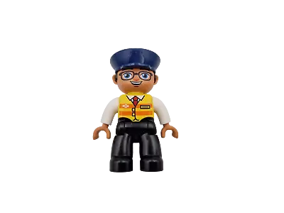 $5.45 • Buy Lego® Duplo TRAIN Conductor Railwayman YELLOW