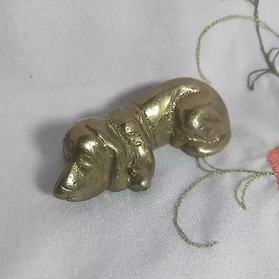 Brass Bassett Dog Miniature • $14.99
