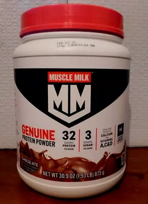 Muscle Milk Genuine Whey Protein Powder Chocolate 30.9 Oz Exp 03/25 • $24.99