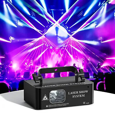 £50.99 • Buy 500mW RGB Laser Beam Scanner Projector DJ Disco Party Dance Party Laser Lights