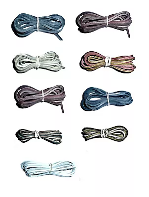 LEATHER Boot Laces Shoe Laces Shoelaces 120cm Long SOLD IN PAIRS • £6.50