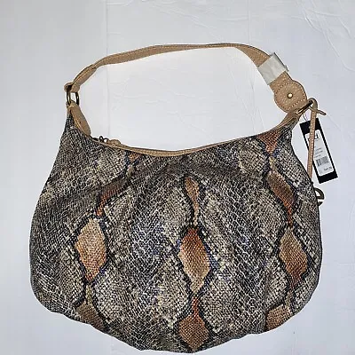 NEW! Red By Marc Ecko Faux Python Rounded Hobo Bag • $24.99