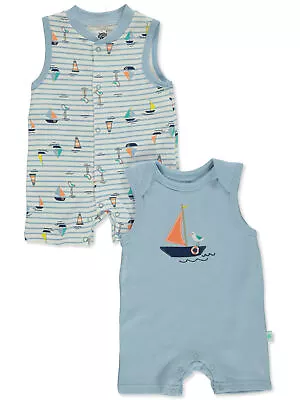 Duck Duck Goose Baby Boys' 2-Pack Rompers • $12.99