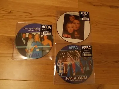 Abba Picture Discs 7  X 3 -  Vinyl Brand New  • £29.99