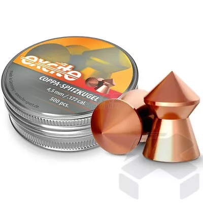 H&N Excite Coppa-Point   .177  / .22 Tins Of 500 / Tin Of 250 Pointed Pellets • £10.99