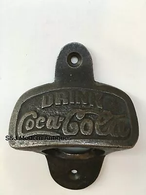 Coca Cola Bottle Top Opener Wall Mounted Vintage Antique Iron Retro Engraved Old • £5.49