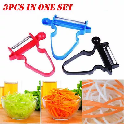 Professional Magic Trio Peeler Vegetable Fruit Julienne (Set Of 3) Tool • $5.93