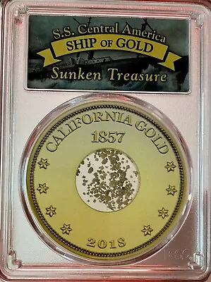 1857 California Gold Pinch Recovered From S.S. Central America Shipwreck PCGS • $125