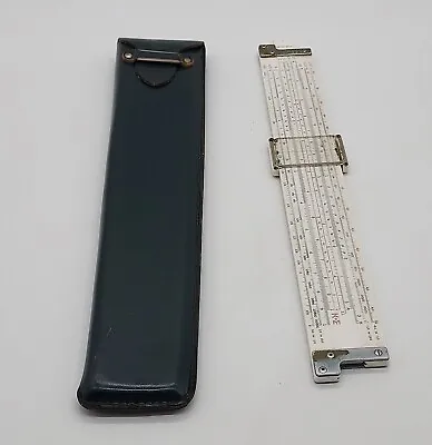 Vintage K+E SLIDE RULE - KEUFFEL & ESSER 68-1251 - WITH CASE - Ruler • $33.95