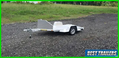 2024 Aluma Mc10 New Single Motorcycle Aluminum Trailer W Air Dam W Chock 5x10 • $3195