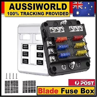 New Blade Fuse Box Block 6 Way 12V 32V Holder LED Indicator Car Auto Boat Marine • $29.99