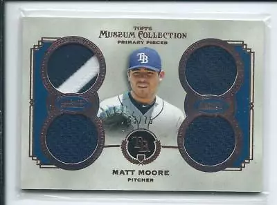 2013 Topps Museum Collection Matt Moore QUAD 4 GU JERSEY / PATCH RELIC 63/75 • $4.99