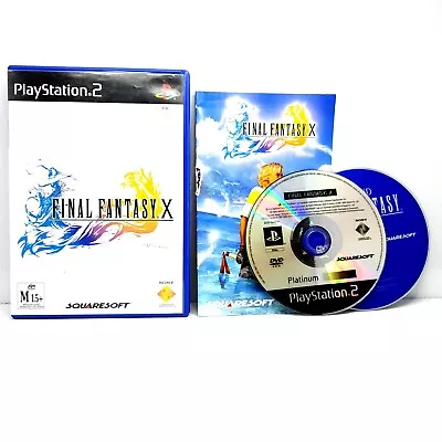 Final Fantasy X - Sony Playstation 2 PS2 PAL Game - Includes Manual + Bonus Disc • $24.90