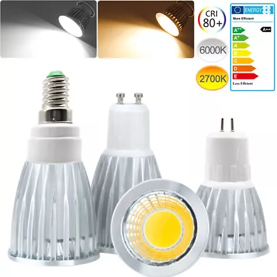 Super Bright COB LED Lamp GU10 E27 E14 GU5.3 LED Bulb Light 9W 12W 15W Spotlight • £5.39