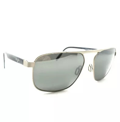 Maui Jim Waihee Ridge Mj 777-14 Brushed Neutral Grey Polarized Sunglasses K23 • $83.99