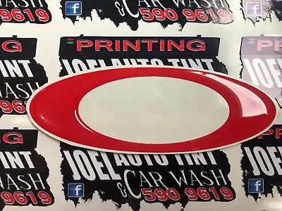 Oakley Stickers Relieve Vinyl Decals Gel Relieve Stiker 3D Rojo • $8