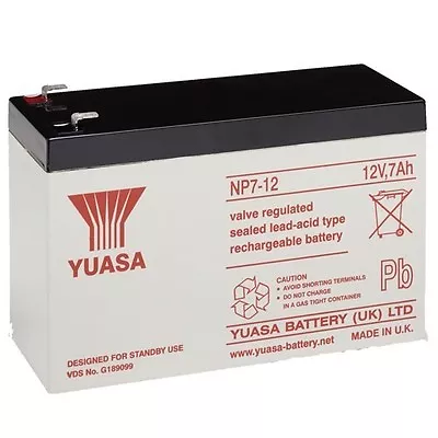 RBC2 RBC17 Replacement Battery RBC 2 17 For APC UPS GENUINE Yuasa 12v 7Ah NP7-12 • £21.20