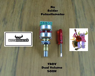 TONE MONSTER SEB SBK Preamp TBDV Dual Volume Potentiometer Replace Balance • $12.99