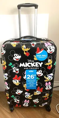 BNWT Disney Mickey Mouse & Friends  Medium Hard Shell Suitcase 65cm • £79.99