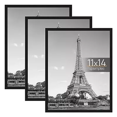 11x14 Picture Frame Black 3 Pack Frames 11 X 14 For Horizontal Or Vertical Wa... • $22.29