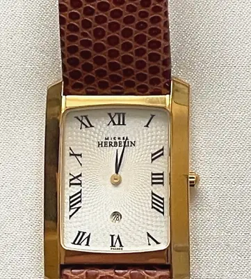 Michel Herbelin France Ladies Quartz Watch With Date New Battery Boxed • £300