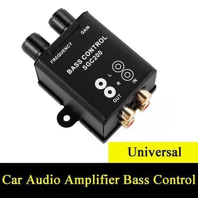 Universal Car Audio Amplifier Bass Control Subwoofer Equalizer RCA Level Control • $20.60