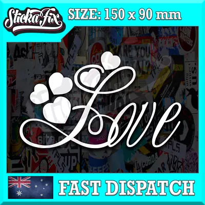 Love With Hearts Sticker 4X4 Car Vinyl STICKER Funny DECAL 4WD Van • $6.90