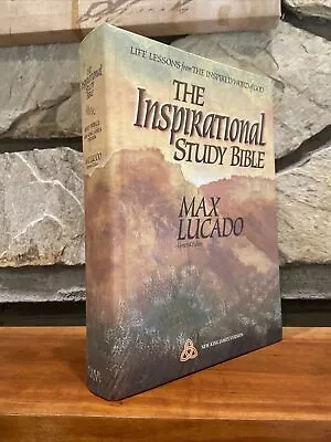 The INSPIRATIONAL STUDY BIBLE Max Lucado New King James Version 1995 HC • $25