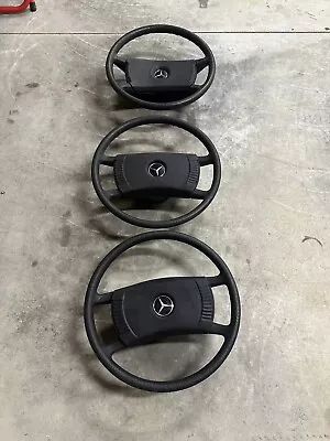 Mercedes Benz MB W201 W114 W115 W116 W123 W124 W126 W107 Leather Steering Wheel • $100