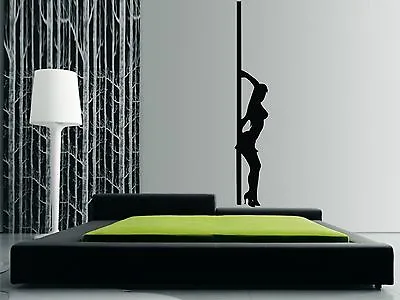 POLE DANCER Wall Art Sticker Decal Mural. 1.2m Tall.  • £12